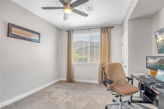 2154 Tortona St, Henderson, NV 89044 - office with carpet flooring and ceiling fan