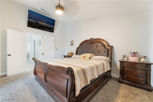 5570 Palm St, Las Vegas, NV 89120 - carpeted bedroom featuring baseboards and a ceiling fan