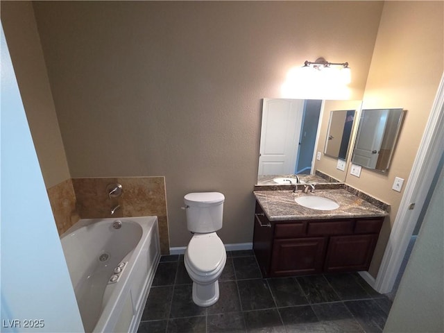 9000 Las Vegas Blvd Unit 2101, Las Vegas, NV 89123 - full bath featuring a whirlpool tub, vanity, and tile patterned floors