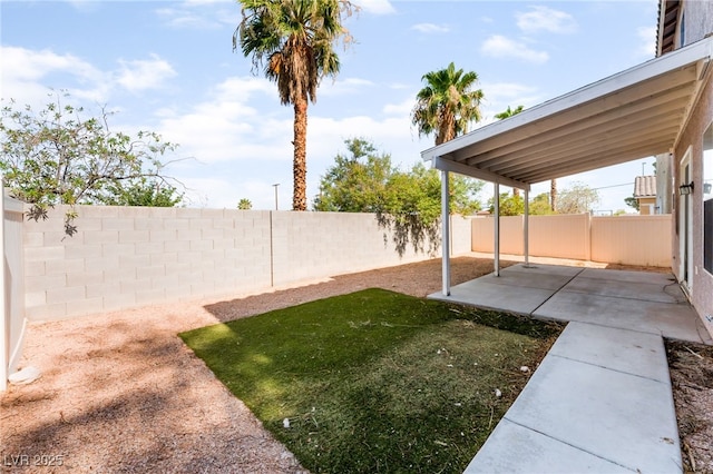2400 Dutchmans Pipe Ct, Las Vegas, NV 89106 - fenced backyard featuring a patio