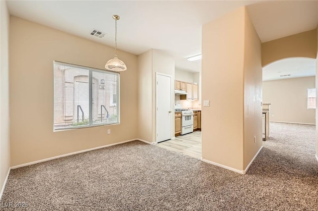 8842 Duncan Barrel Ave Unit 103, Las Vegas, NV 89178 - spare room with light colored carpet and arched walkways
