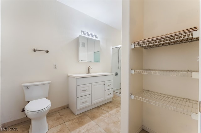 2141 Hussium Hills St Unit 108, Las Vegas, NV 89108 - full bath with vanity, a shower stall, and tile patterned floors