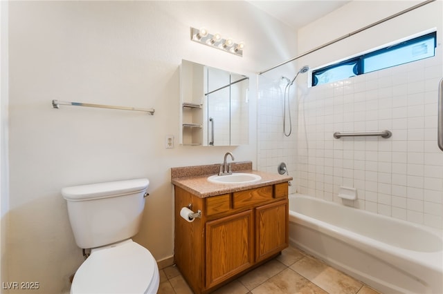 2141 Hussium Hills St Unit 108, Las Vegas, NV 89108 - bathroom featuring vanity, tile patterned floors, and shower / washtub combination
