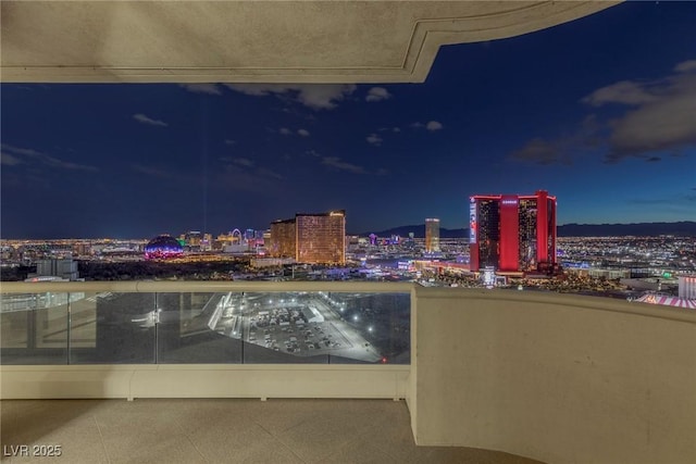 2877 Paradise Rd Unit 3202, Las Vegas, NV 89109 - balcony at night with a view of city lights
