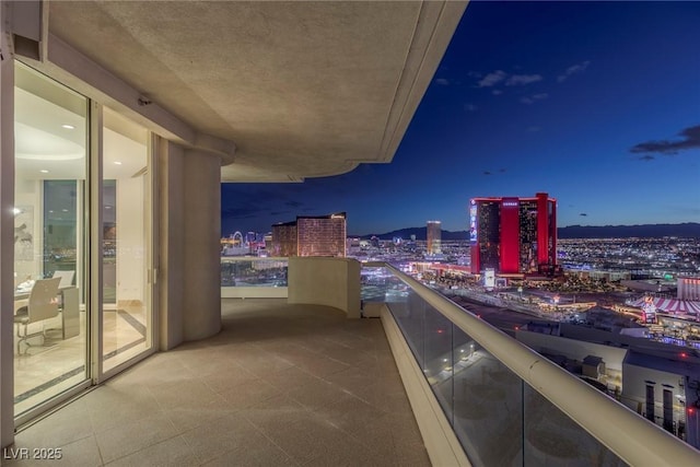 2877 Paradise Rd Unit 3202, Las Vegas, NV 89109 - balcony at night with a view of city lights