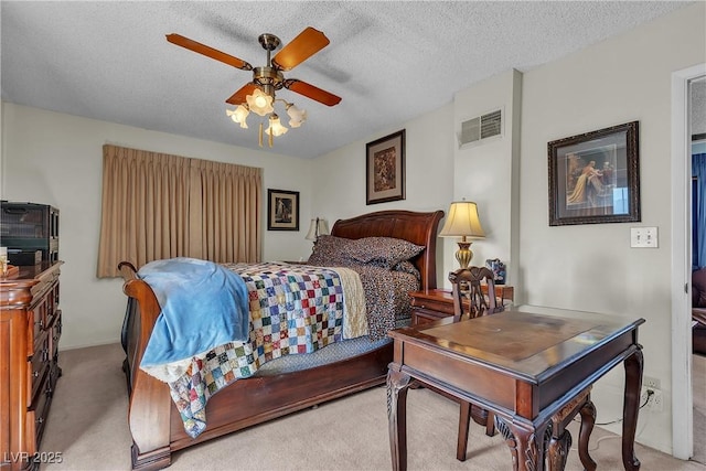 909 Biljac St, Las Vegas, NV 89145 - carpeted bedroom with a textured ceiling and ceiling fan