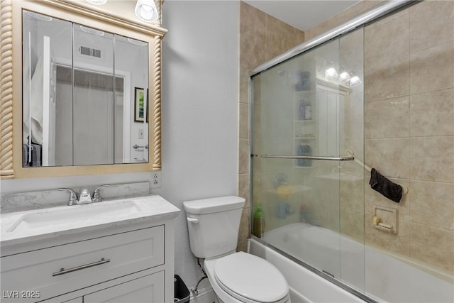 909 Biljac St, Las Vegas, NV 89145 - bathroom featuring bath / shower combo with glass door and vanity