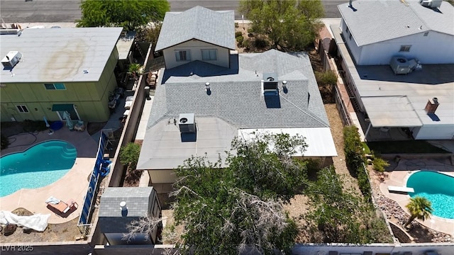 909 Biljac St, Las Vegas, NV 89145 - view of subject property with a pool area