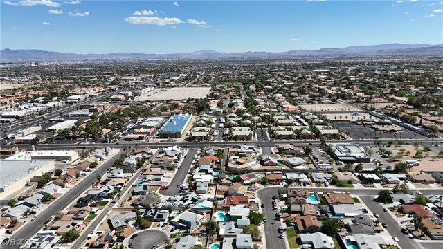 909 Biljac St, Las Vegas, NV 89145 - aerial view of property's location with mountains and nearby suburban area