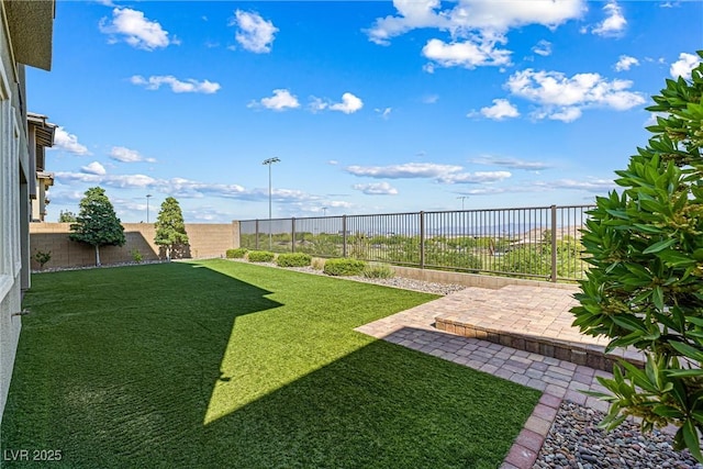 12415 Notch Trail Ave, Las Vegas, NV 89138 - fenced backyard featuring a patio