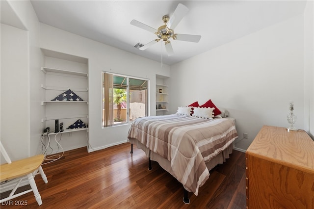 1900 Bellview St, Las Vegas, NV 89134 - bedroom with wood finished floors and a ceiling fan