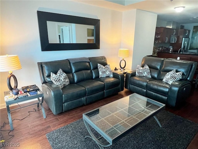 4525 Dean Martin Dr Unit 2203, Las Vegas, NV 89103 - living room with wood finished floors