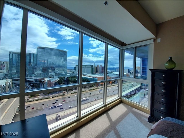 4525 Dean Martin Dr Unit 2203, Las Vegas, NV 89103 - carpeted bedroom featuring a city view