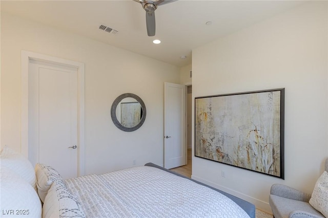 975 Amara Way, Henderson, NV 89052 - bedroom with a ceiling fan and recessed lighting
