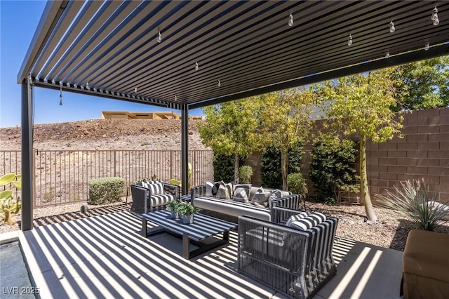 975 Amara Way, Henderson, NV 89052 - view of patio / terrace with an outdoor living space