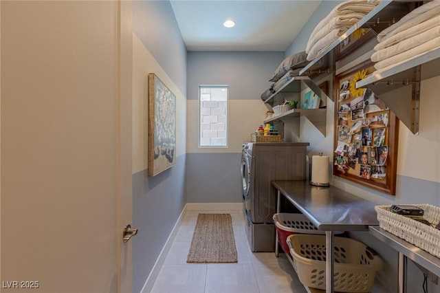 975 Amara Way, Henderson, NV 89052 - laundry area with separate washer and dryer and light tile patterned flooring