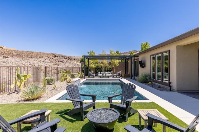 975 Amara Way, Henderson, NV 89052 - view of swimming pool with a fenced backyard