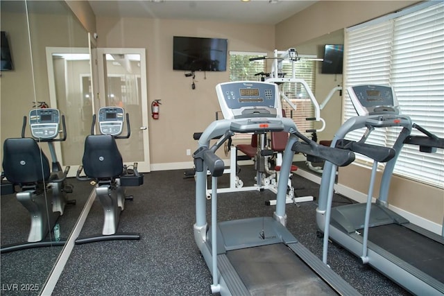 108 Valiente St, Las Vegas, NV 89144 - gym with baseboards