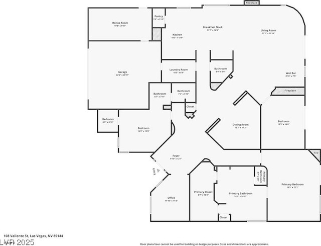108 Valiente St, Las Vegas, NV 89144 - view of floor plan / room layout