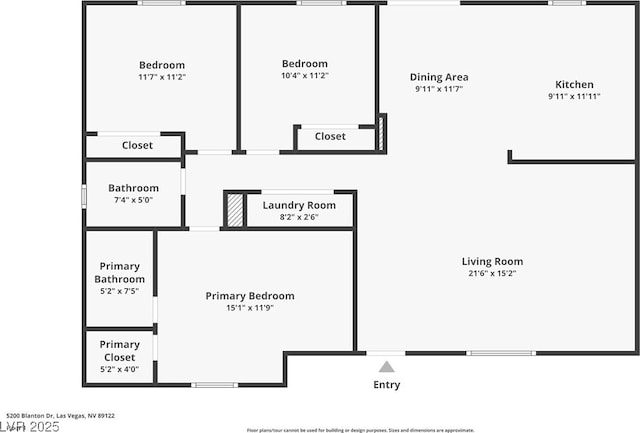 5200 Blanton Dr, Las Vegas, NV 89122 - view of room layout