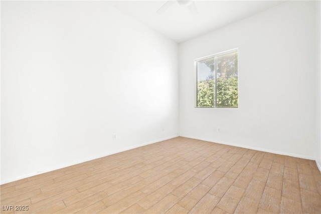8537 Highland View Ave, Las Vegas, NV 89145 - empty room featuring light wood-type flooring and ceiling fan