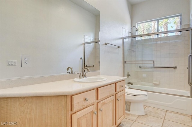 536 Pima Canyon Ct, Las Vegas, NV 89144 - full bathroom featuring tile patterned flooring, vanity, and enclosed tub / shower combo