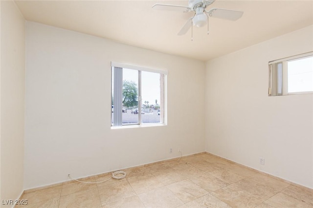 922 Westminster Ave, Las Vegas, NV 89119 - unfurnished room featuring a ceiling fan and baseboards