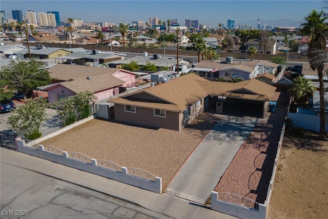 922 Westminster Ave, Las Vegas, NV 89119 - aerial view of residential area with city skyline