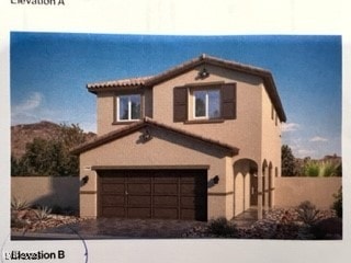7430BO Gable Falls Pl Unit 54, North Las Vegas, NV 89084 - traditional home with an attached garage, stucco siding, and driveway