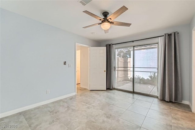 5425 Comchec Way Unit 103, Las Vegas, NV 89108 - empty room featuring a ceiling fan and light tile patterned floors