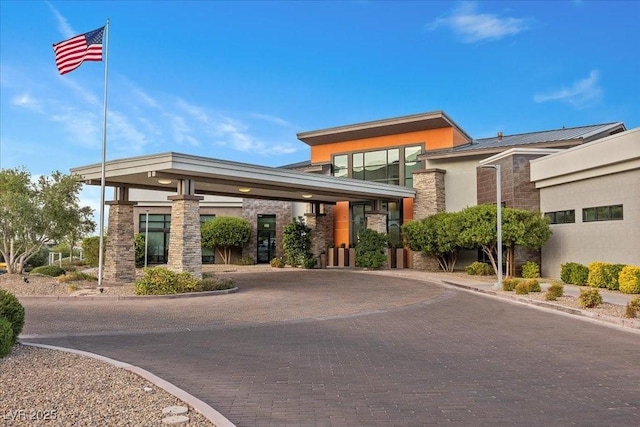 6804 Regency Stone Way, Las Vegas, NV 89148 - view of building exterior with decorative driveway
