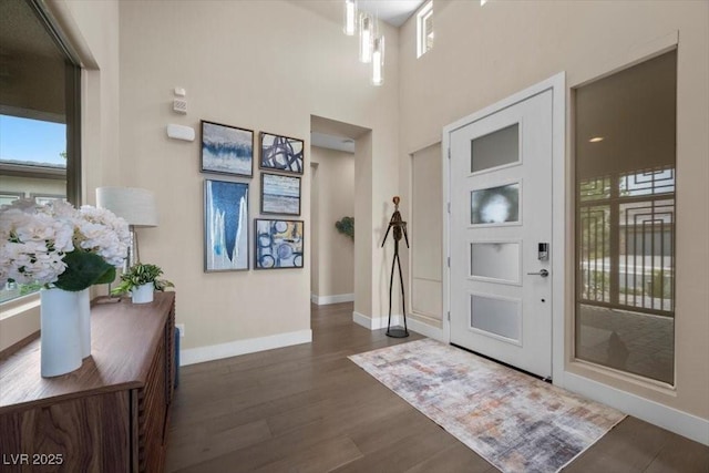 6804 Regency Stone Way, Las Vegas, NV 89148 - entryway with wood finished floors and baseboards