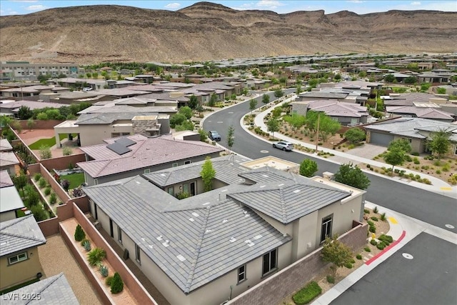 6804 Regency Stone Way, Las Vegas, NV 89148 - aerial view of residential area with a mountain backdrop