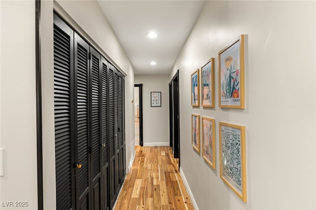200 Stonewood Ct, Las Vegas, NV 89107 - corridor with recessed lighting and light wood-type flooring