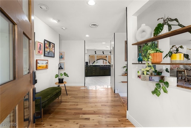 200 Stonewood Ct, Las Vegas, NV 89107 - hall featuring light wood-style flooring and recessed lighting