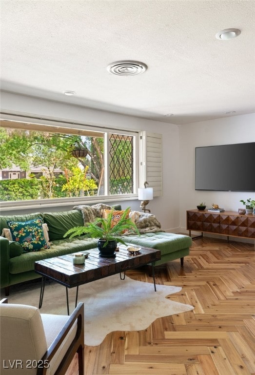 200 Stonewood Ct, Las Vegas, NV 89107 - living room with a textured ceiling