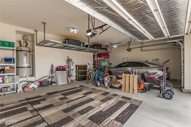 146 E Hawk Ave, Pahrump, NV 89060 - garage with secured water heater and a garage door opener