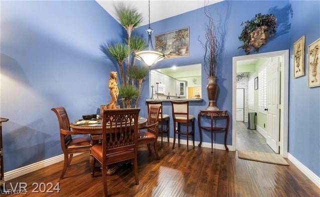 2253 Van Gogh Dr, Henderson, NV 89074 - dining space with hardwood / wood-style flooring and baseboards