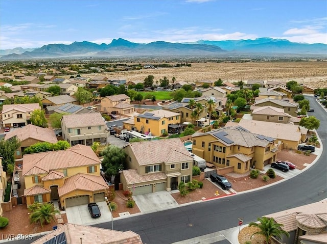 8929 Monte Oro Dr, Las Vegas, NV 89131 - aerial view of residential area featuring a mountainous background