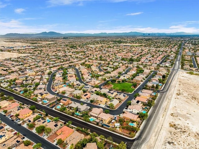 8929 Monte Oro Dr, Las Vegas, NV 89131 - view of property location featuring a mountainous background and nearby suburban area