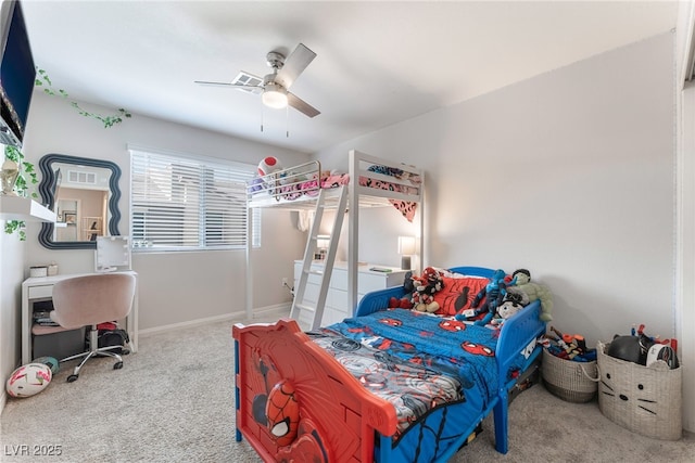 2620 Canary Yellow Ct, North Las Vegas, NV 89086 - bedroom with carpet and a ceiling fan