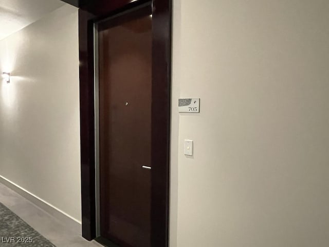 4575 Dean Martin Dr Unit 705, Las Vegas, NV 89103 - hallway featuring baseboards
