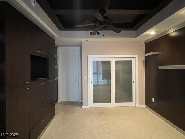 4575 Dean Martin Dr Unit 705, Las Vegas, NV 89103 - unfurnished bedroom featuring a closet, ceiling fan, and recessed lighting