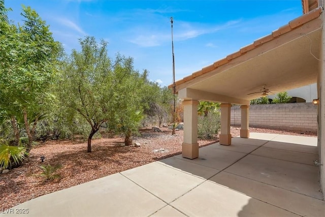 9824 Babys Breath Ct, Las Vegas, NV 89183 - view of patio / terrace featuring ceiling fan