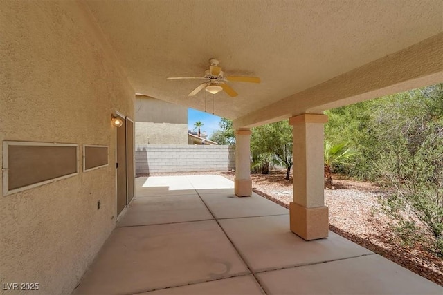 9824 Babys Breath Ct, Las Vegas, NV 89183 - view of patio / terrace with a ceiling fan