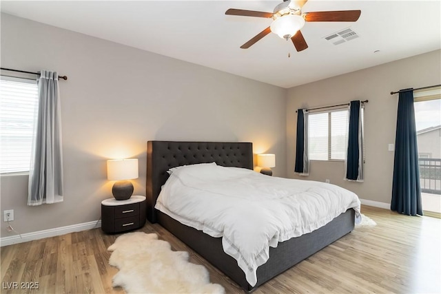 176 Dunblane St, Henderson, NV 89012 - bedroom featuring light wood finished floors and a ceiling fan