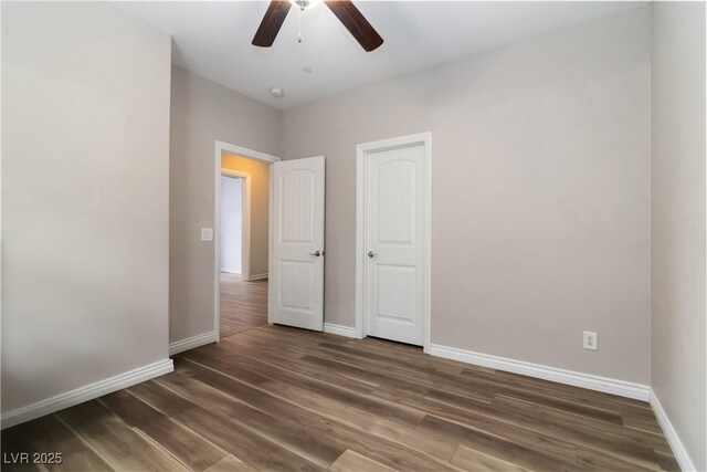176 Dunblane St, Henderson, NV 89012 - unfurnished bedroom with wood finished floors and ceiling fan