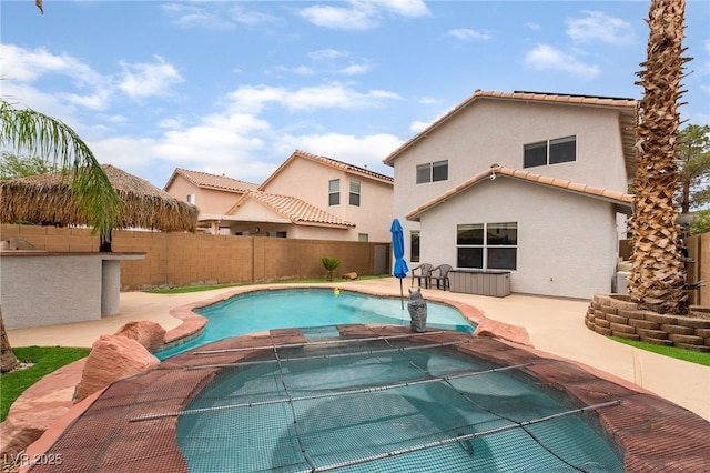 2064 Spiers Ave, Las Vegas, NV 89183 - view of swimming pool with a fenced backyard and a patio