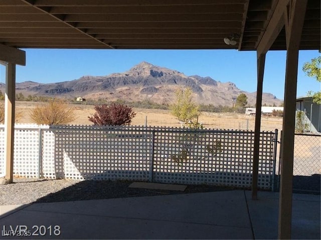 1710 N Murphy St, Pahrump, NV 89060 - view of patio / terrace featuring a mountain view