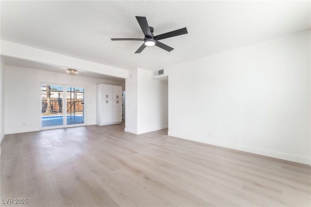2 Utah Way, Henderson, NV 89015 - unfurnished living room with ceiling fan and light wood-style flooring